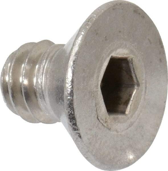 Value Collection - 1/4-20 UNC Hex Socket Drive, 82° Flat Screw - Grade 18-8 Stainless Steel, 3/8" OAL - Americas Industrial Supply