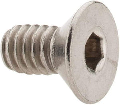 Value Collection - 1/4-20 UNC Hex Socket Drive, 82° Flat Screw - Grade 18-8 Stainless Steel, 1/2" OAL - Americas Industrial Supply
