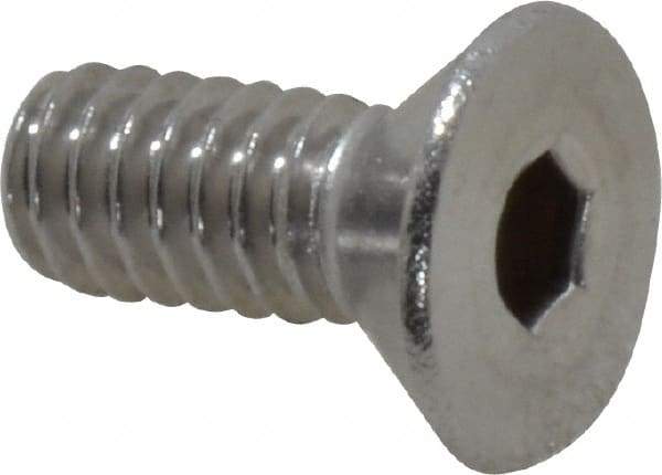 Value Collection - 1/4-20 UNC Hex Socket Drive, 82° Flat Screw - Grade 18-8 Stainless Steel, 5/8" OAL - Americas Industrial Supply