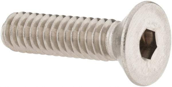 Value Collection - 1/4-20 UNC Hex Socket Drive, 82° Flat Screw - Grade 18-8 Stainless Steel, 1" OAL - Americas Industrial Supply