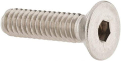 Value Collection - 1/4-20 UNC Hex Socket Drive, 82° Flat Screw - Grade 18-8 Stainless Steel, 1" OAL - Americas Industrial Supply