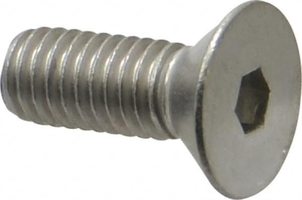 Value Collection - 3/8-16 UNC Hex Socket Drive, 82° Flat Screw - Grade 18-8 Stainless Steel, 1" OAL - Americas Industrial Supply