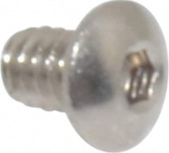 Value Collection - #2-56 UNC Hex Socket Drive, Button Screw - Grade 18-8 Stainless Steel, 1/8" Length Under Head - Americas Industrial Supply