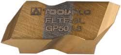 Tool-Flo - FLTF3 Grade GP50, Internal/External 60° V Threading Insert - 10 to 44 TPI Ext Pitch, 9 to 24 TPI Int Pitch, Left Hand Insert, TiN Finish, Carbide - Americas Industrial Supply