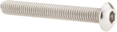Value Collection - #10-32 UNF Hex Socket Drive, Button Screw - Grade 18-8 Stainless Steel, 1-1/2" Length Under Head - Americas Industrial Supply