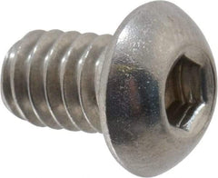 Value Collection - 1/4-20 UNC Hex Socket Drive, Button Screw - Grade 18-8 Stainless Steel, 3/8" Length Under Head - Americas Industrial Supply