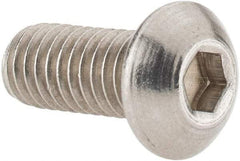 Value Collection - 5/16-18 UNC Hex Socket Drive, Button Screw - Grade 18-8 Stainless Steel, 3/4" Length Under Head - Americas Industrial Supply