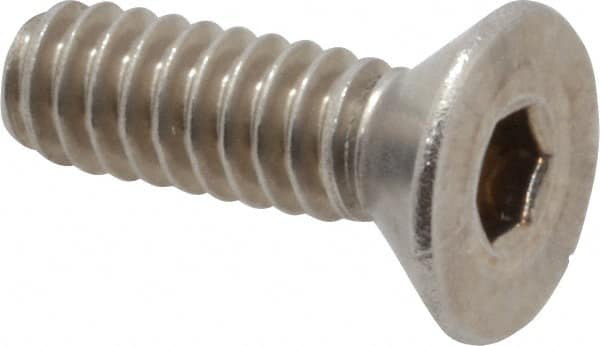 Value Collection - #10-24 UNC, 5/8" OAL Slotted Drive Machine Screw - Flat Head, Grade 18-8 Stainless Steel, Uncoated, Without Washer - Americas Industrial Supply