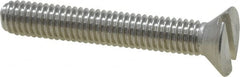 Value Collection - #10-32 UNF, 1-1/4" OAL Slotted Drive Machine Screw - Flat Head, Grade 18-8 Stainless Steel, Uncoated, Without Washer - Americas Industrial Supply