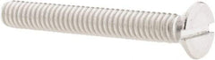Value Collection - 1/4-20 UNC, 2" OAL Slotted Drive Machine Screw - Flat Head, Grade 18-8 Stainless Steel, Uncoated, Without Washer - Americas Industrial Supply