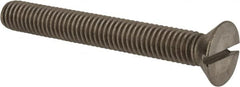 Value Collection - 3/8-16 UNC, 3" OAL Slotted Drive Machine Screw - Flat Head, Grade 18-8 Stainless Steel, Uncoated, Without Washer - Americas Industrial Supply