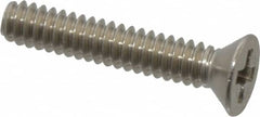 Value Collection - #4-40 UNC, 5/8" OAL Phillips Drive Machine Screw - Flat Head, Grade 18-8 Stainless Steel, Uncoated, Without Washer - Americas Industrial Supply