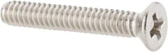 Value Collection - #4-40 UNC, 3/4" OAL Phillips Drive Machine Screw - Flat Head, Grade 18-8 Stainless Steel, Uncoated, Without Washer - Americas Industrial Supply