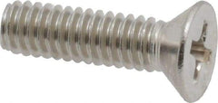 Value Collection - #8-32 UNC, 5/8" OAL Phillips Drive Machine Screw - Flat Head, Grade 18-8 Stainless Steel, Uncoated, Without Washer - Americas Industrial Supply