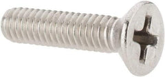 Value Collection - #8-32 UNC, 3/4" OAL Phillips Drive Machine Screw - Flat Head, Grade 18-8 Stainless Steel, Uncoated, Without Washer - Americas Industrial Supply
