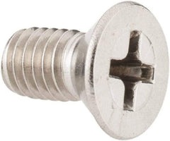 Value Collection - #10-32 UNF, 3/8" OAL Phillips Drive Machine Screw - Flat Head, Grade 18-8 Stainless Steel, Uncoated, Without Washer - Americas Industrial Supply