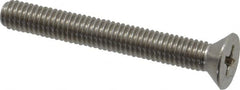 Value Collection - #10-32 UNF, 1-1/2" OAL Phillips Drive Machine Screw - Flat Head, Grade 18-8 Stainless Steel, Uncoated, Without Washer - Americas Industrial Supply