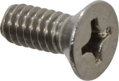 Value Collection - 1/4-20 UNC, 5/8" OAL Phillips Drive Machine Screw - Flat Head, Grade 18-8 Stainless Steel, Uncoated, Without Washer - Americas Industrial Supply