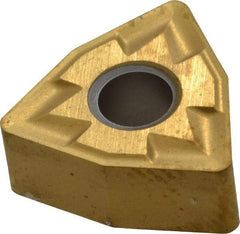 Seco - WNMG332 MR3 Grade CP200 Carbide Turning Insert - TiAlN/TiN Finish, 80° Trigon, 3/8" Inscr Circle, 3/16" Thick, 1/32" Corner Radius - Americas Industrial Supply