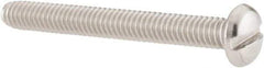 Value Collection - #8-32 UNC, 1-1/2" Length Under Head Slotted Drive Machine Screw - Pan Head, Grade 18-8 Stainless Steel, Uncoated, Without Washer - Americas Industrial Supply