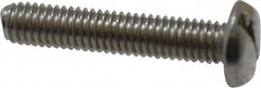 Value Collection - #10-32 UNF, 1" Length Under Head Slotted Drive Machine Screw - Pan Head, Grade 18-8 Stainless Steel, Uncoated, Without Washer - Americas Industrial Supply
