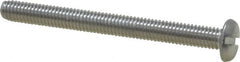 Value Collection - #10-32 UNF, 2" Length Under Head Slotted Drive Machine Screw - Pan Head, Grade 18-8 Stainless Steel, Uncoated, Without Washer - Americas Industrial Supply