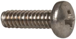Value Collection - #4-40 UNC, 3/8" Length Under Head Phillips Drive Machine Screw - Pan Head, Grade 18-8 Stainless Steel, Uncoated, Without Washer - Americas Industrial Supply