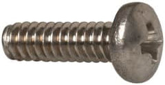 Value Collection - #4-40 UNC, 3/8" Length Under Head Phillips Drive Machine Screw - Pan Head, Grade 18-8 Stainless Steel, Uncoated, Without Washer - Americas Industrial Supply