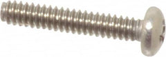 Value Collection - #4-40 UNC, 5/8" Length Under Head Phillips Drive Machine Screw - Pan Head, Grade 18-8 Stainless Steel, Uncoated, Without Washer - Americas Industrial Supply