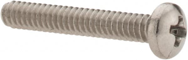 Value Collection - #4-40 UNC, 3/4" Length Under Head Phillips Drive Machine Screw - Pan Head, Grade 18-8 Stainless Steel, Uncoated, Without Washer - Americas Industrial Supply