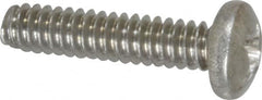 Value Collection - #6-32 UNC, 5/8" Length Under Head Phillips Drive Machine Screw - Pan Head, Grade 18-8 Stainless Steel, Uncoated, Without Washer - Americas Industrial Supply