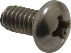 Value Collection - #8-32 UNC, 5/16" Length Under Head Phillips Drive Machine Screw - Pan Head, Grade 18-8 Stainless Steel, Uncoated, Without Washer - Americas Industrial Supply