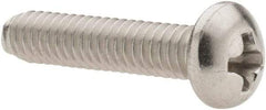 Value Collection - #8-32 UNC, 3/4" Length Under Head Phillips Drive Machine Screw - Pan Head, Grade 18-8 Stainless Steel, Uncoated, Without Washer - Americas Industrial Supply