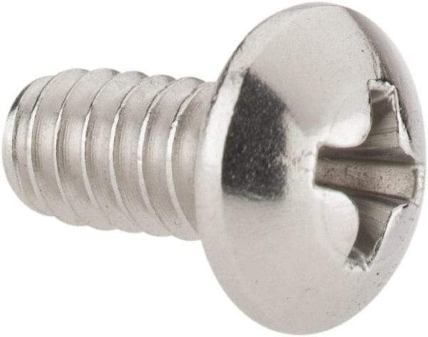 Value Collection - #10-24 UNC, 3/8" Length Under Head Phillips Drive Machine Screw - Pan Head, Grade 18-8 Stainless Steel, Uncoated, Without Washer - Americas Industrial Supply