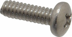 Value Collection - #10-24 UNC, 5/8" Length Under Head Phillips Drive Machine Screw - Pan Head, Grade 18-8 Stainless Steel, Uncoated, Without Washer - Americas Industrial Supply