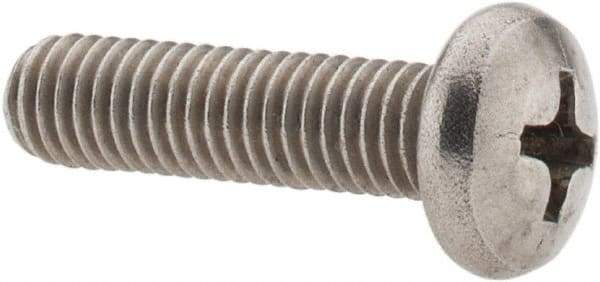 Value Collection - #10-24 UNC, 3/4" Length Under Head Phillips Drive Machine Screw - Pan Head, Grade 18-8 Stainless Steel, Uncoated, Without Washer - Americas Industrial Supply