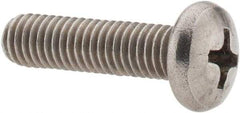 Value Collection - #10-24 UNC, 3/4" Length Under Head Phillips Drive Machine Screw - Pan Head, Grade 18-8 Stainless Steel, Uncoated, Without Washer - Americas Industrial Supply