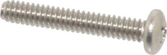 Value Collection - #10-24 UNC, 1-1/4" Length Under Head Phillips Drive Machine Screw - Pan Head, Grade 18-8 Stainless Steel, Uncoated, Without Washer - Americas Industrial Supply
