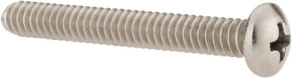 Value Collection - #10-24 UNC, 1-1/2" Length Under Head Phillips Drive Machine Screw - Pan Head, Grade 18-8 Stainless Steel, Uncoated, Without Washer - Americas Industrial Supply
