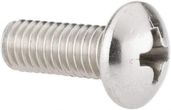 Value Collection - #10-32 UNF, 1/2" Length Under Head Phillips Drive Machine Screw - Pan Head, Grade 18-8 Stainless Steel, Uncoated, Without Washer - Americas Industrial Supply