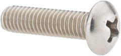 Value Collection - #10-32 UNF, 3/4" Length Under Head Phillips Drive Machine Screw - Pan Head, Grade 18-8 Stainless Steel, Uncoated, Without Washer - Americas Industrial Supply