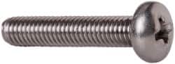 Value Collection - #10-32 UNF, 1" Length Under Head Phillips Drive Machine Screw - Pan Head, Grade 18-8 Stainless Steel, Uncoated, Without Washer - Americas Industrial Supply