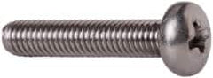 Value Collection - #10-32 UNF, 1" Length Under Head Phillips Drive Machine Screw - Pan Head, Grade 18-8 Stainless Steel, Uncoated, Without Washer - Americas Industrial Supply