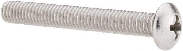 Value Collection - #10-32 UNF, 1-1/2" Length Under Head Phillips Drive Machine Screw - Pan Head, Grade 18-8 Stainless Steel, Uncoated, Without Washer - Americas Industrial Supply