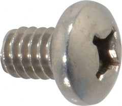 Value Collection - 1/4-20 UNC, 3/8" Length Under Head Phillips Drive Machine Screw - Pan Head, Grade 18-8 Stainless Steel, Uncoated, Without Washer - Americas Industrial Supply