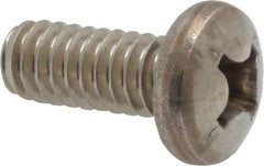 Value Collection - 1/4-20 UNC, 5/8" Length Under Head Phillips Drive Machine Screw - Pan Head, Grade 18-8 Stainless Steel, Uncoated, Without Washer - Americas Industrial Supply