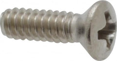 Value Collection - #4-40 UNC, 3/8" OAL Phillips Drive Machine Screw - Oval Head, Grade 18-8 Stainless Steel, Uncoated, Without Washer - Americas Industrial Supply