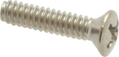 Value Collection - #6-32 UNC, 5/8" OAL Phillips Drive Machine Screw - Oval Head, Grade 18-8 Stainless Steel, Uncoated, Without Washer - Americas Industrial Supply