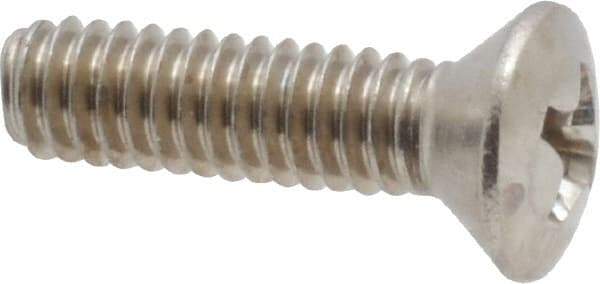Value Collection - #8-32 UNC, 5/8" OAL Phillips Drive Machine Screw - Oval Head, Grade 18-8 Stainless Steel, Uncoated, Without Washer - Americas Industrial Supply