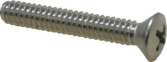 Value Collection - #10-24 UNC, 1-1/4" OAL Phillips Drive Machine Screw - Oval Head, Grade 18-8 Stainless Steel, Uncoated, Without Washer - Americas Industrial Supply